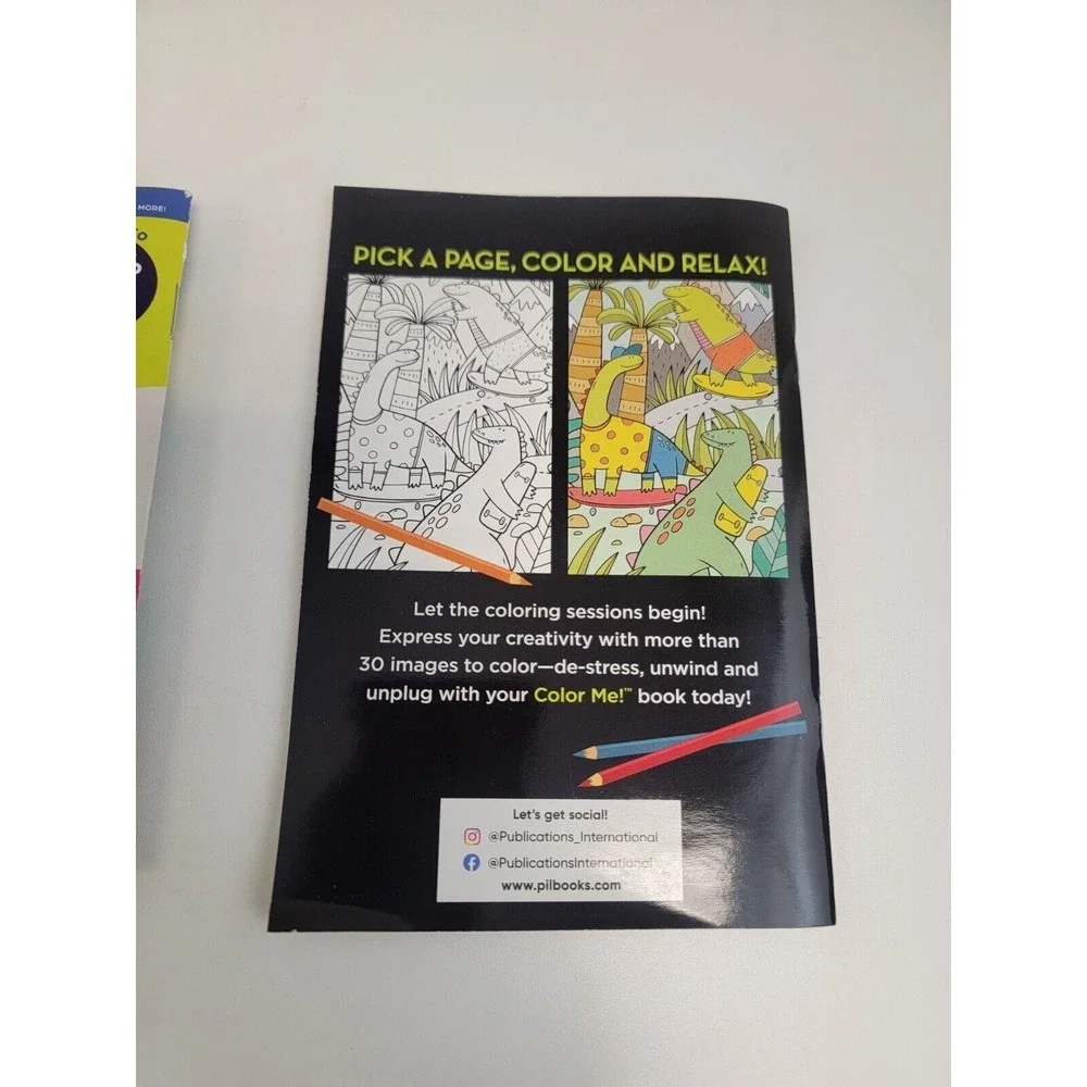 Highlights Hidden Pictures Adventure Puzzles and Color Me Dinosaurs by pil new